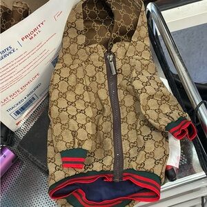 Gucci Tan Monogram Pet Hoodie